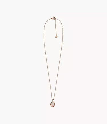 Skagen Damen Kette Agnethe Anhänger Perlmutt Edelstahl roségoldfarben SKJ1473791